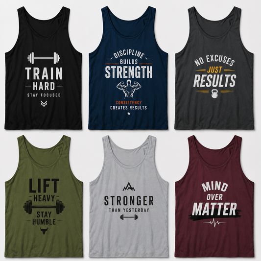 Pack Of 6 Dri-Fit Tanktops ( Deal 004 )