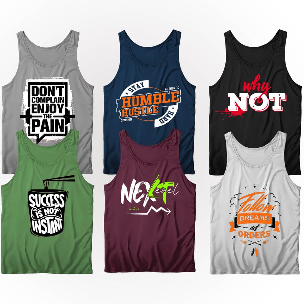 Pack Of 6 Dri-Fit Tanktops ( Deal 006 )